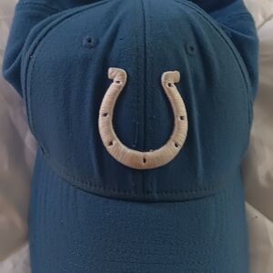 Blue Baseball Cap with White Logo